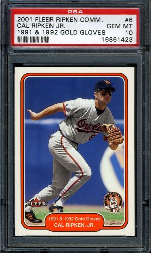 2001 Fleer Ripken Commemorative 50000 #06 Cal Ripken Jr. PSA 10 #16861423