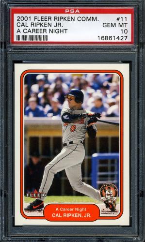 2001 Fleer Ripken Commemorative 50000 #11 Cal Ripken Jr. PSA 10 #16861427