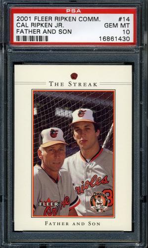 2001 Fleer Ripken Commemorative 50000 #14 Cal Ripken Jr. PSA 10 #16861430