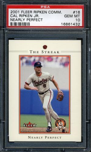 2001 Fleer Ripken Commemorative 50000 #16 Cal Ripken Jr. PSA 10 #16861432