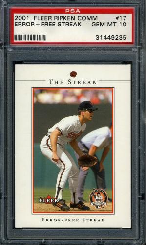 2001 Fleer Ripken Commemorative 50000 #17 Cal Ripken Jr. PSA 10 #31449235