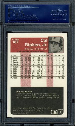 2001 Fleer Ripken Commemorative 50000 #44 Cal Ripken Jr. PSA 9 (OC) #16861455 - Back
