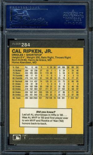 2001 Fleer Ripken Commemorative 50000 #45 Cal Ripken Jr. PSA 9 (MC) #16861456 - Back