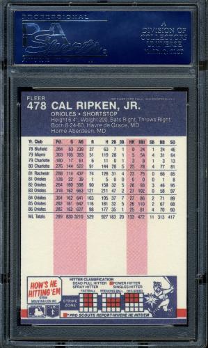 2001 Fleer Ripken Commemorative 50000 #46 Cal Ripken Jr. PSA 9 (OC) #16861457 - Back