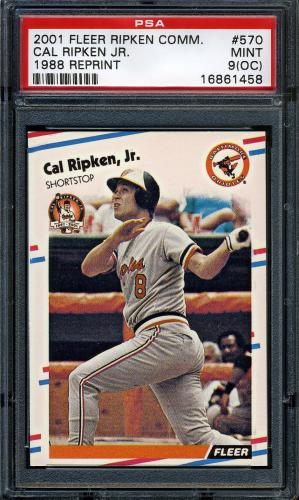 2001 Fleer Ripken Commemorative 50000 #47 Cal Ripken Jr. PSA 9 (OC) #16861458