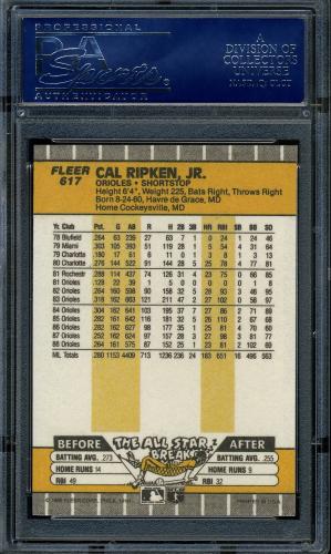 2001 Fleer Ripken Commemorative 50000 #48 Cal Ripken Jr. PSA 8 #16861459 - Back