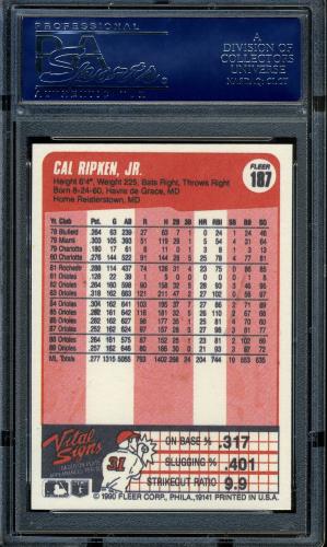 2001 Fleer Ripken Commemorative 50000 #49 Cal Ripken Jr. PSA 10 #16861460 - Back