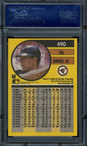2001 Fleer Ripken Commemorative 50000 #50 Cal Ripken Jr. PSA 8 #16861461 - Back