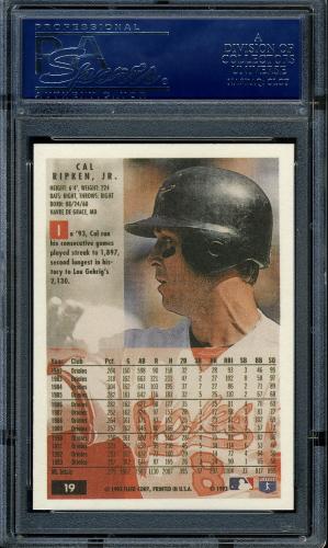 2001 Fleer Ripken Commemorative 50000 #53 Cal Ripken Jr. PSA 10 #16861464 - Back