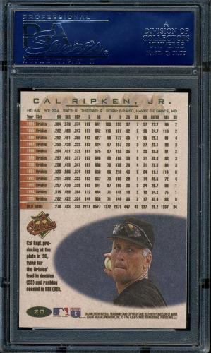 2001 Fleer Ripken Commemorative 50000 #55 Cal Ripken Jr. PSA 10 #16861466 - Back