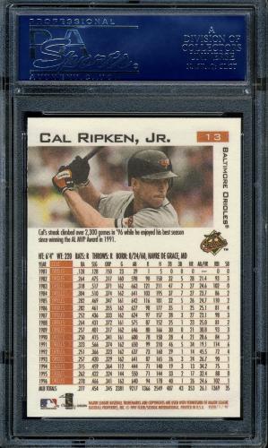 2001 Fleer Ripken Commemorative 50000 #56 Cal Ripken Jr. PSA 10 #16861467 - Back