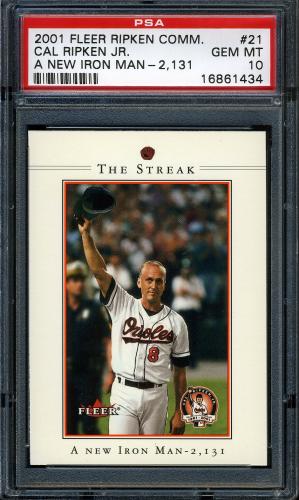 2001 Fleer Ripken Commemorative 50000 #21 Cal Ripken Jr. PSA 10 #16861434