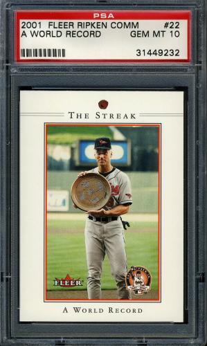 2001 Fleer Ripken Commemorative 50000 #22 Cal Ripken Jr. PSA 10 #31449232