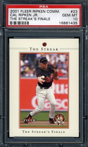 2001 Fleer Ripken Commemorative 50000 #23 Cal Ripken Jr. PSA 10 #16861435