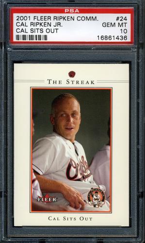 2001 Fleer Ripken Commemorative 50000 #24 Cal Ripken Jr. PSA 10 #16861436