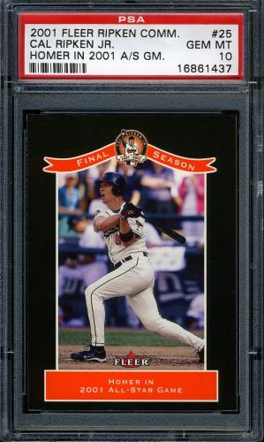 2001 Fleer Ripken Commemorative 50000 #25 Cal Ripken Jr. PSA 10 #16861437