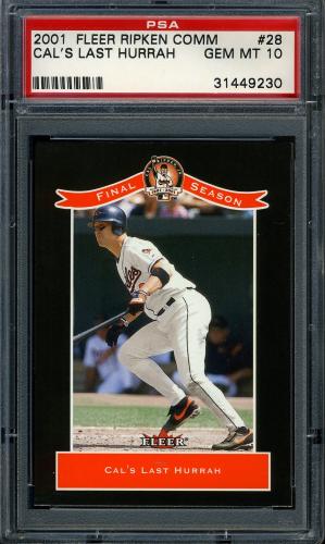 2001 Fleer Ripken Commemorative 50000 #28 Cal Ripken Jr. PSA 10 #31449230
