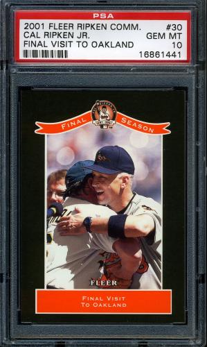 2001 Fleer Ripken Commemorative 50000 #30 Cal Ripken Jr. PSA 10 #16861441