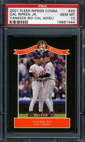 2001 Fleer Ripken Commemorative 50000 #33 Cal Ripken Jr. PSA 10 #16861444
