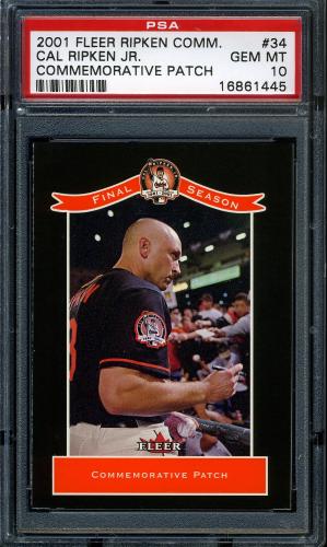 2001 Fleer Ripken Commemorative 50000 #34 Cal Ripken Jr. PSA 10 #16861445