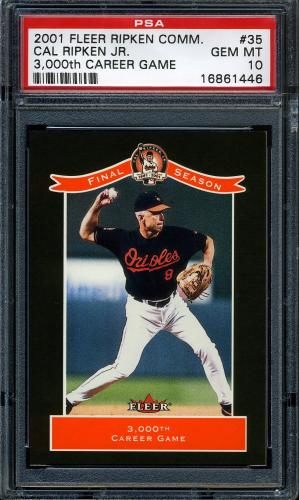 2001 Fleer Ripken Commemorative 50000 #35 Cal Ripken Jr. PSA 10 #16861446
