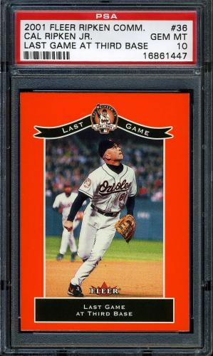 2001 Fleer Ripken Commemorative 50000 #36 Cal Ripken Jr. PSA 10 #16861447