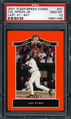 2001 Fleer Ripken Commemorative 50000 #37 Cal Ripken Jr. PSA 10 #16861448