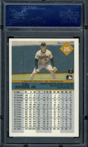 2001 Fleer Ripken Commemorative 2632 Glossy #51 Cal Ripken Jr. PSA 9 #16861481 - Back