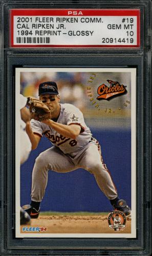 2001 Fleer Ripken Commemorative 2632 Glossy #53 Cal Ripken Jr. PSA 10 #20914419