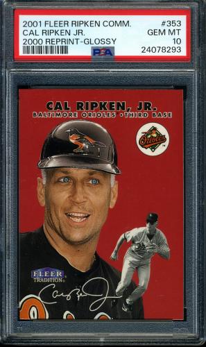 2001 Fleer Ripken Commemorative 2632 Glossy #59 Cal Ripken Jr. PSA 10 #24078293