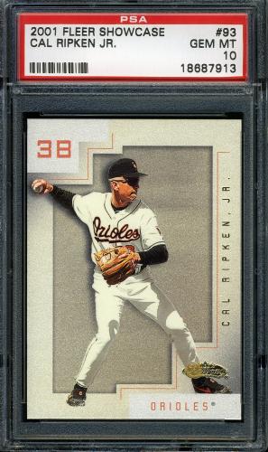 2001 Fleer Showcase #93 Cal Ripken PSA 10 #18687913