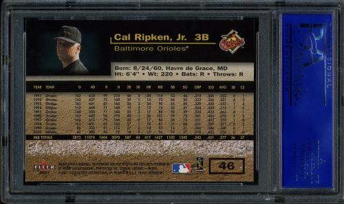 2001 Fleer Triple Crown #46 Cal Ripken PSA 10 #30980480 - Back