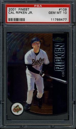 2001 Finest #109 Cal Ripken PSA 10 #11786477