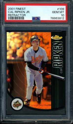 2001 Finest Refractors #109 Cal Ripken PSA 10 #78863812