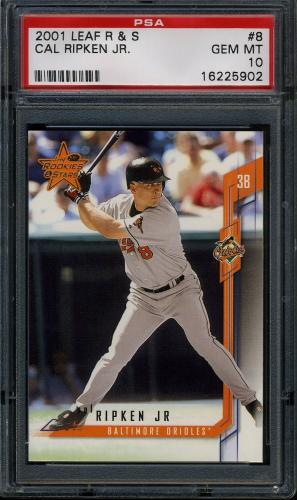 2001 Leaf Rookies and Stars #8 Cal Ripken PSA 10 #16225902