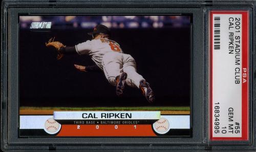 2001 Stadium Club #55 Cal Ripken PSA 10 #16834995