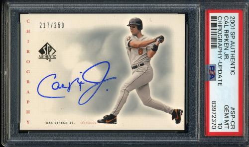 2001 SP Authentic Chirography Update #SP-CR Cal Ripken EXCH PSA 10 #83972370