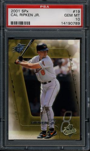 2001 SPx #19 Cal Ripken PSA 10 #14190789