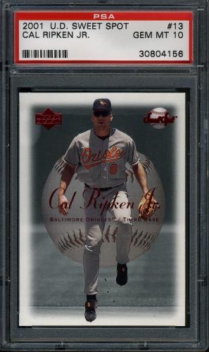 2001 Sweet Spot #13 Cal Ripken PSA 10 #30804156