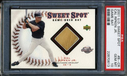 2001 Sweet Spot Game Bat #B-CR Cal Ripken PSA 10 #22870613