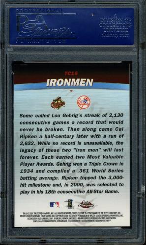 2001 Topps Chrome Combos #TC16 Ironmen PSA 10 #18308039 - Back