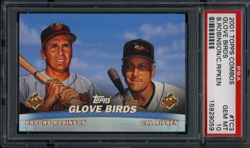 2001 Topps Combos #TC03 Glove Birds PSA 10 #15929059