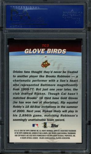 2001 Topps Combos #TC03 Glove Birds PSA 10 #15929059 - Back