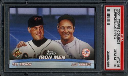 2001 Topps Combos #TC16 Ironmen PSA 10 #30980486