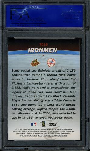 2001 Topps Combos #TC16 Ironmen PSA 10 #30980486 - Back