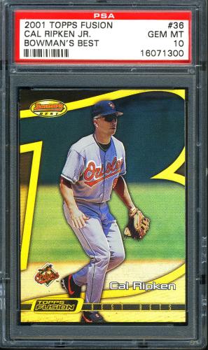 2001 Topps Fusion #36 Cal Ripken BB PSA 10 #16071300