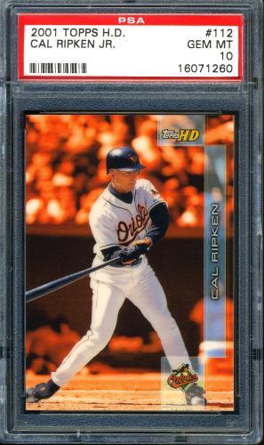 2001 Topps HD #112 Cal Ripken SS PSA 10 #16071260