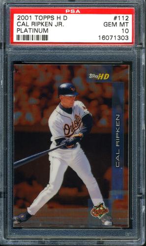 2001 Topps HD Platinum #112 Cal Ripken SS PSA 10 #16071303
