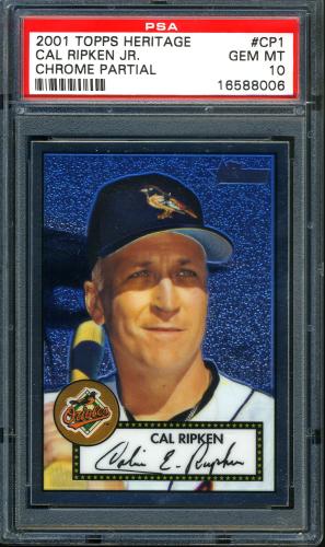 2001 Topps Heritage Chrome #CP1 Cal Ripken PSA 10 #16588006