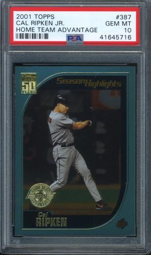 2001 Topps Home Team Advantage #387 Cal Ripken SH PSA 10 #41645716